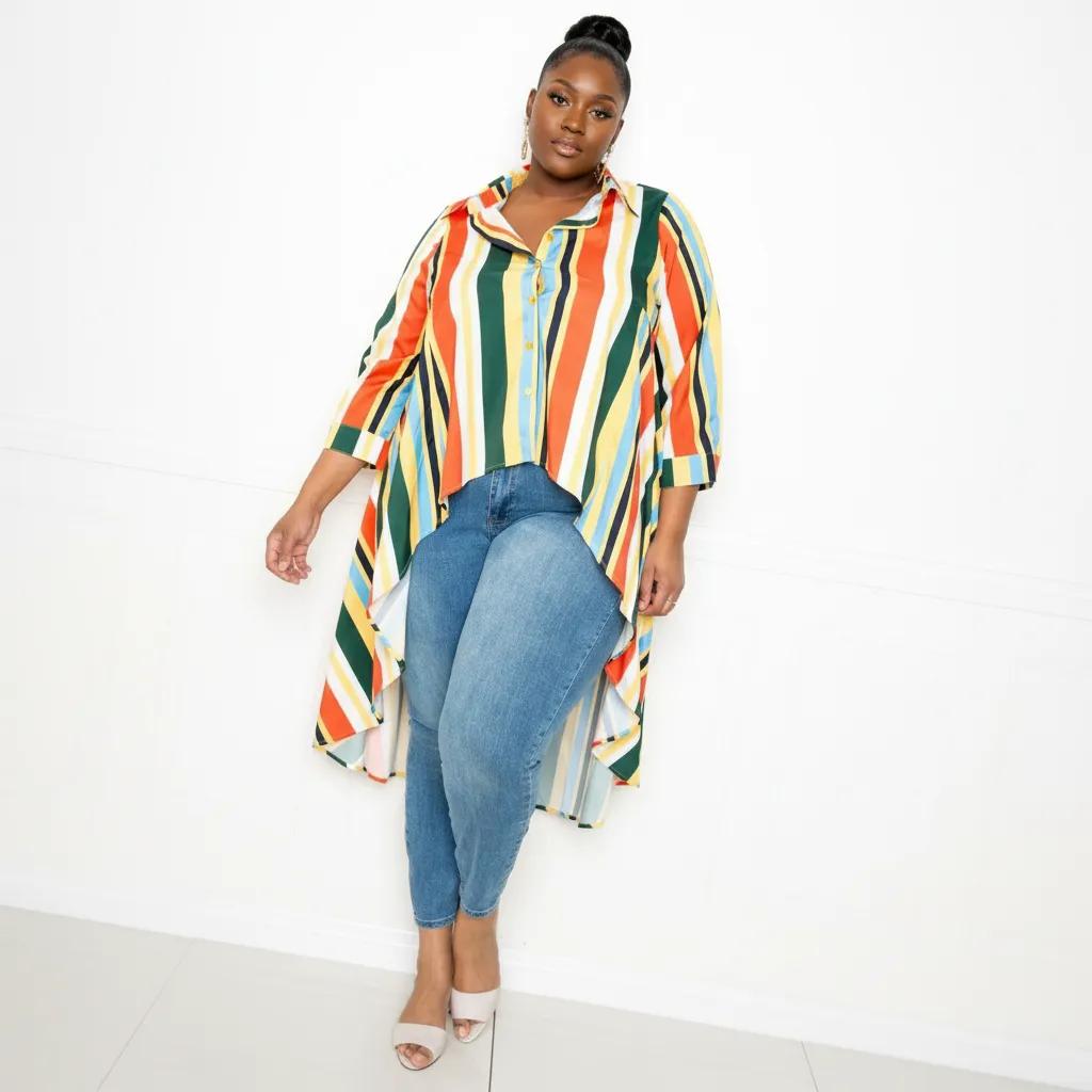 Striped Hi Low Shirt