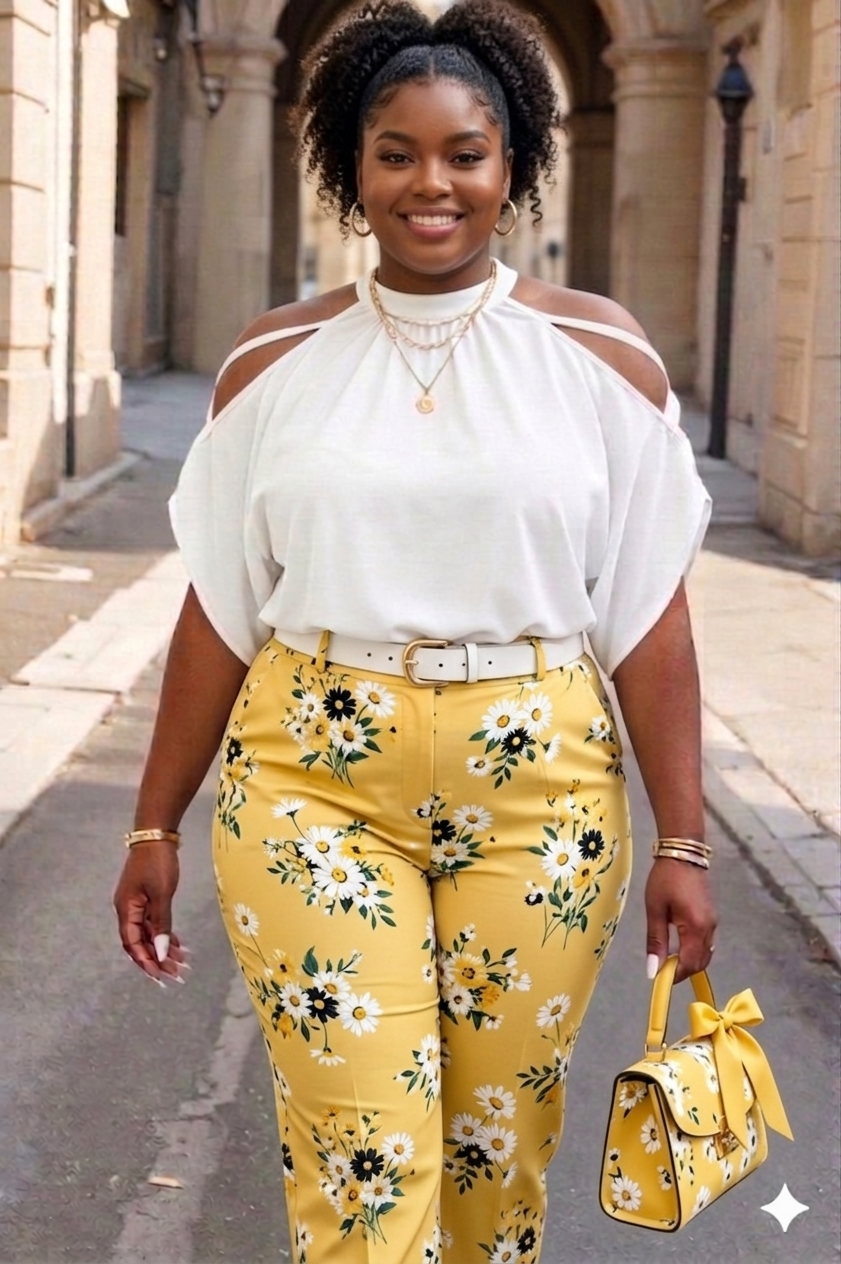 Plus Halter Open Shoulder Bat Sleeves Loose Top