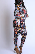 Alphabetically Neon Jumpsuit
